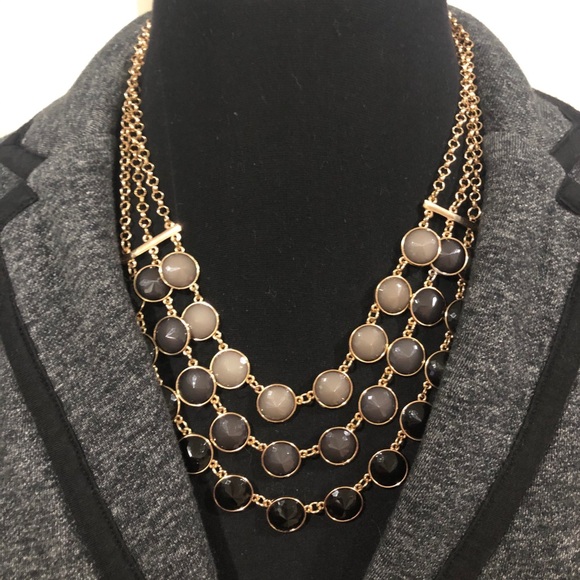 Express multi-strand (three row) layered necklace - Picture 4 of 4